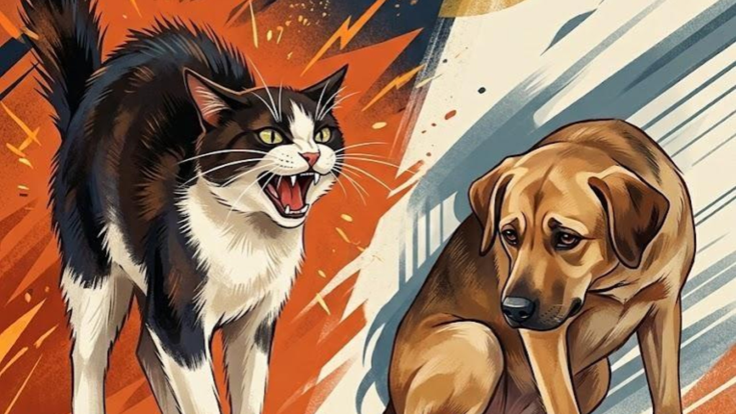 遇到危险时，猫与狗的反应为什么相反？