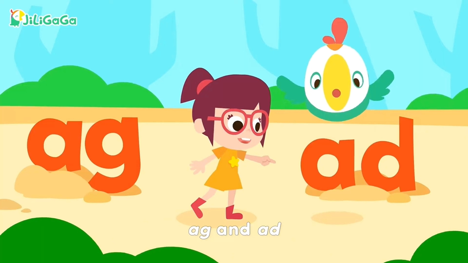 少儿零基础学自然拼读｜ag ad 组合 这样学自然拼读记得快 英语动画