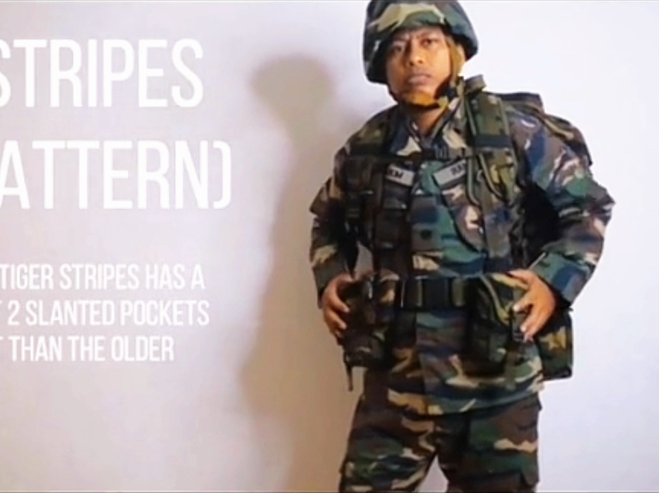 马来西亚近代迷彩制度展示，亚洲小美国。