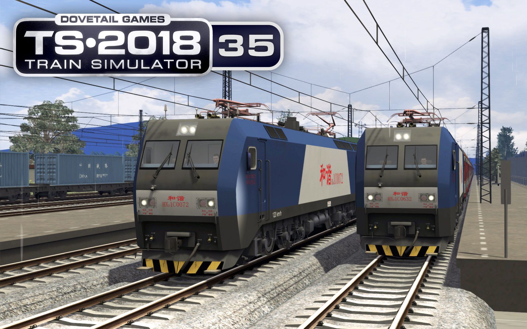 火车模拟2018 #35:陇海线dlc hxd1c试玩 | ts2018 陇海线段k870 (1/6)