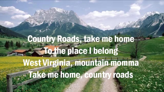 英文歌曲 Country road