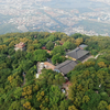4K航拍福建泉州清源山5A景区城市风光