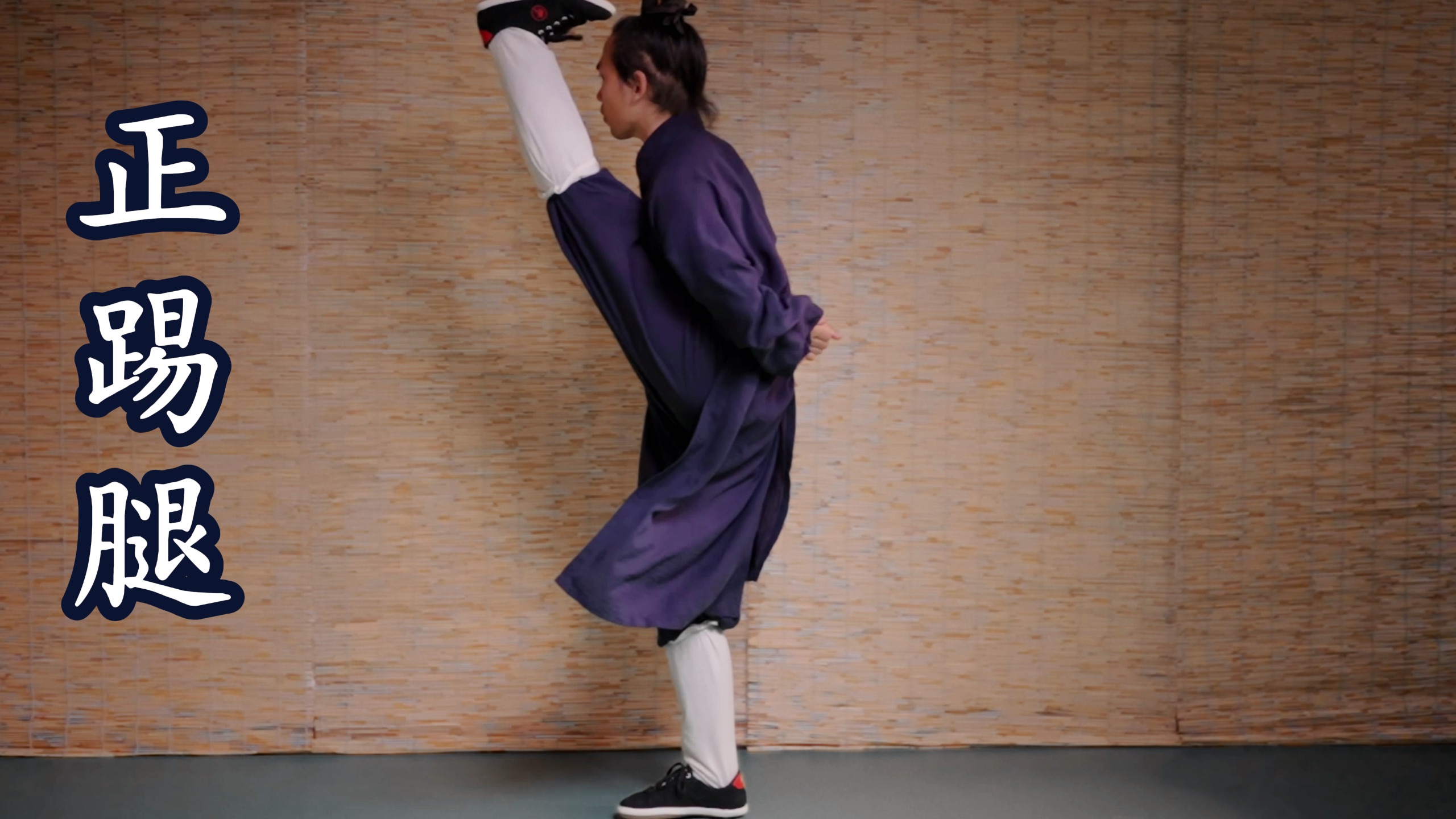 正踢腿 升发阳气 肝主筋 肾主骨