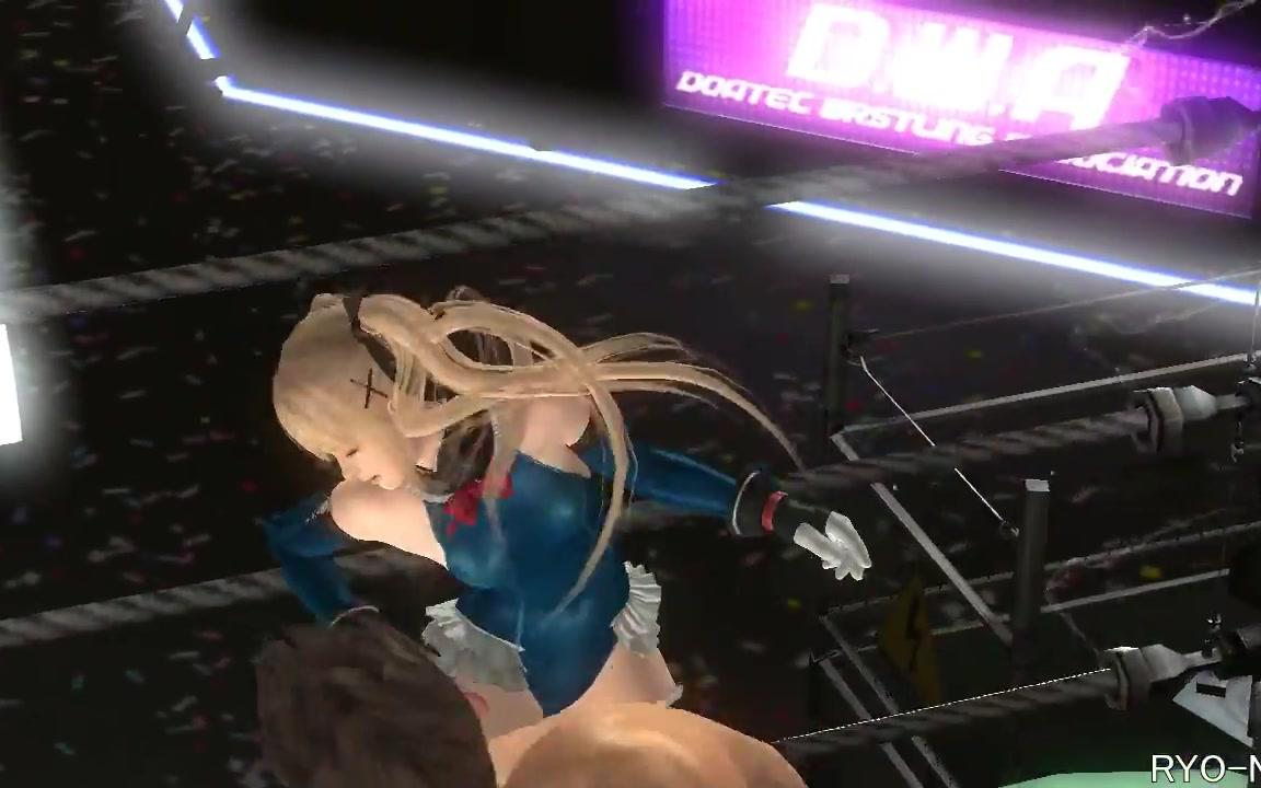 【doa5lr ryona】マリーローズ marie rose 颜面_腹パン リョナ【face