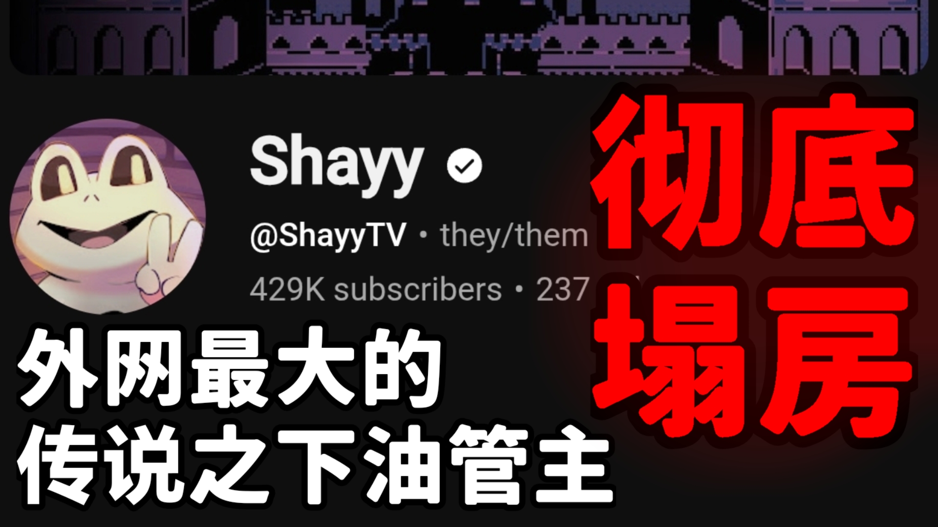 【通知】外网知名UT/DR油管主Shayy因性骚扰等多项罪名被受害者指控