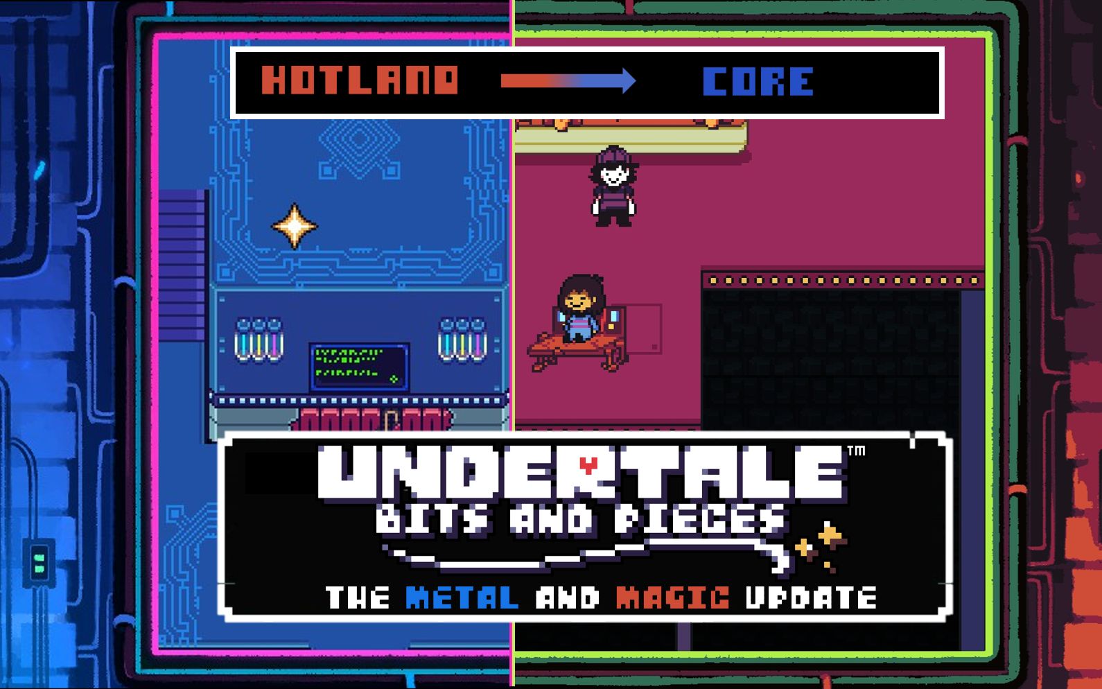 【UNDERTALE BNP】机器与魔法更新!热域与核心Hotland and Core单机游戏热门视频