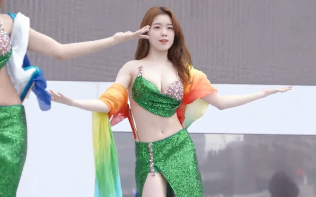 That's a great belly dance, too!