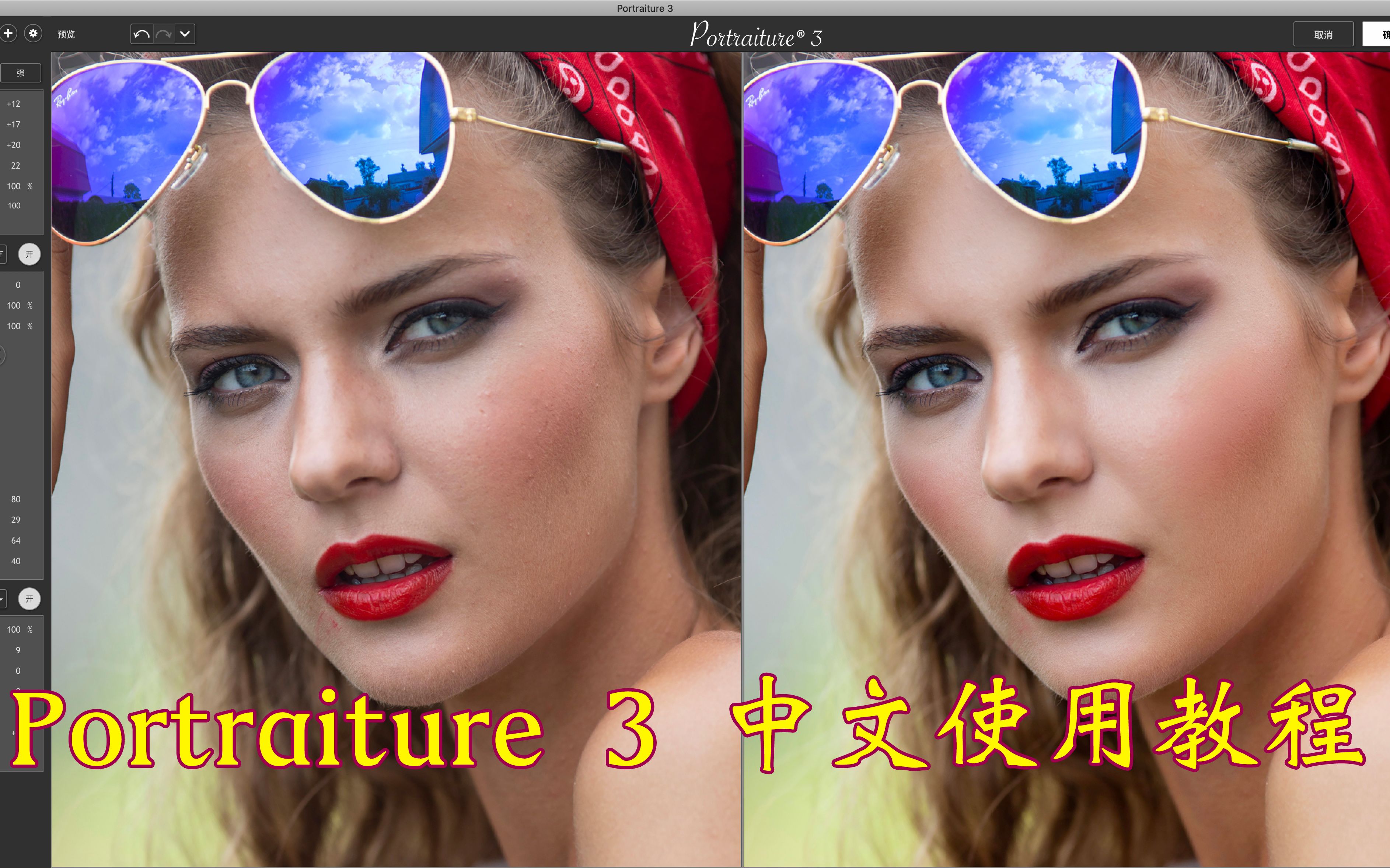 Portraiture 3.5中文使用教程 PS人像磨皮修饰 批量处理 02