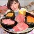 【木下大胃王】木下怒吃五个巨型寿司！7合米饭+1千克味增汤 @柚子木字幕组