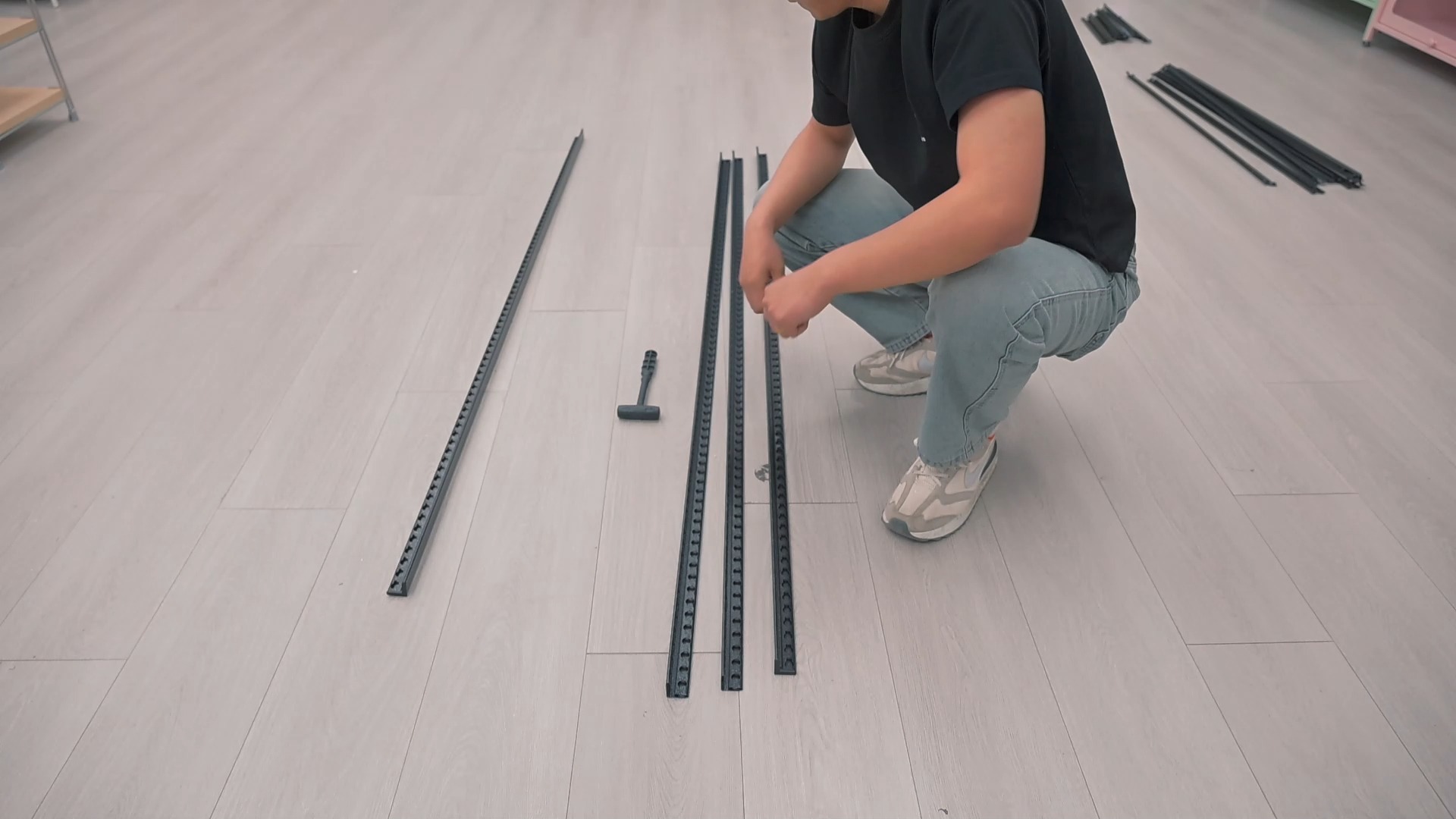 轻围栏置物架书架安装视频