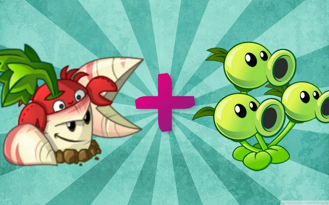 【pvz2自创植物】当三线射手与欧洲防风草融合后 (超级鬼畜魔性的自创