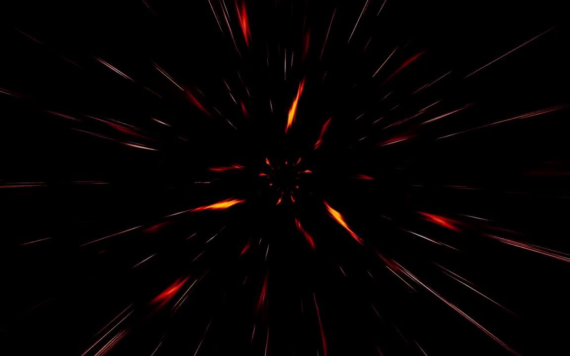 k2328 4K画质3D炫彩金色光线线条隧道穿梭酒吧夜店舞台动画LED大屏幕投屏背景Vj视频素材4K