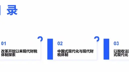 11改革开放以来现代财税体制探索，中国现代化与现代财税体制