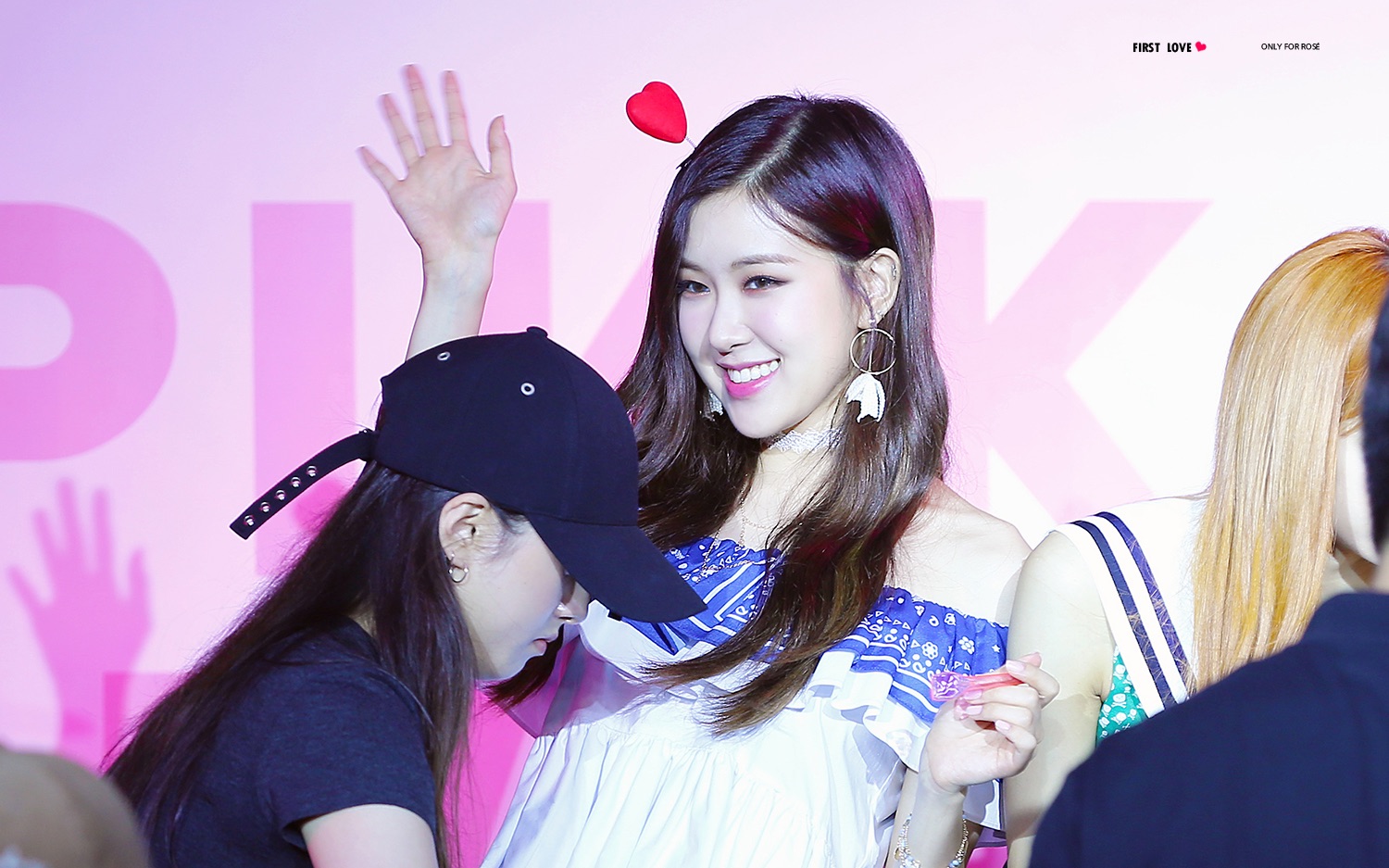 170701 BLACKPINK ice cream event 冰淇淋分发活动 fancam ROSÉ 朴彩英 focus  [Ultra HD 2160p]