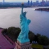 航拍美国自由女神像