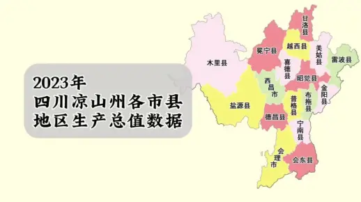 四川凉山州各市县2023年GDP数据：西昌市稳坐第一，德昌县增速快