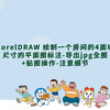032-CorelDRAW 绘制一个房间的4面墙--尺寸的平面图标注 + 导出排版jpg全图 + 贴图-细节