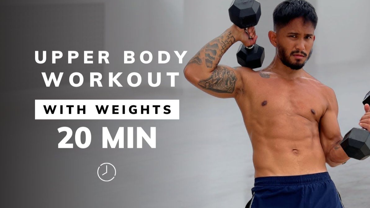 20 分钟哑铃上肢力量训练 | 全站立、不重复