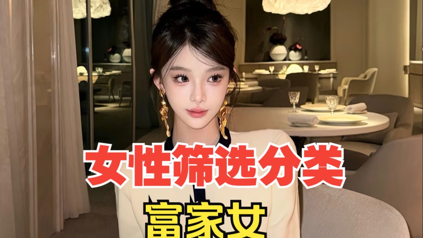 女性剖析分类：富家女