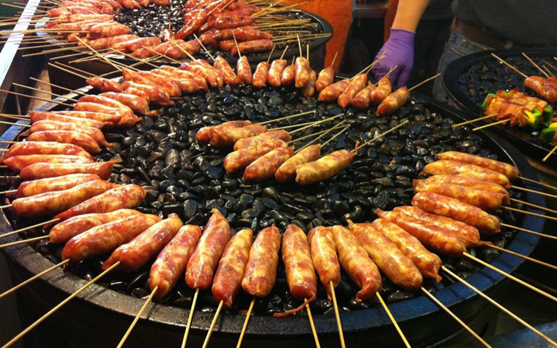中华美食台湾夜市小吃实拍街头美食合集完整版