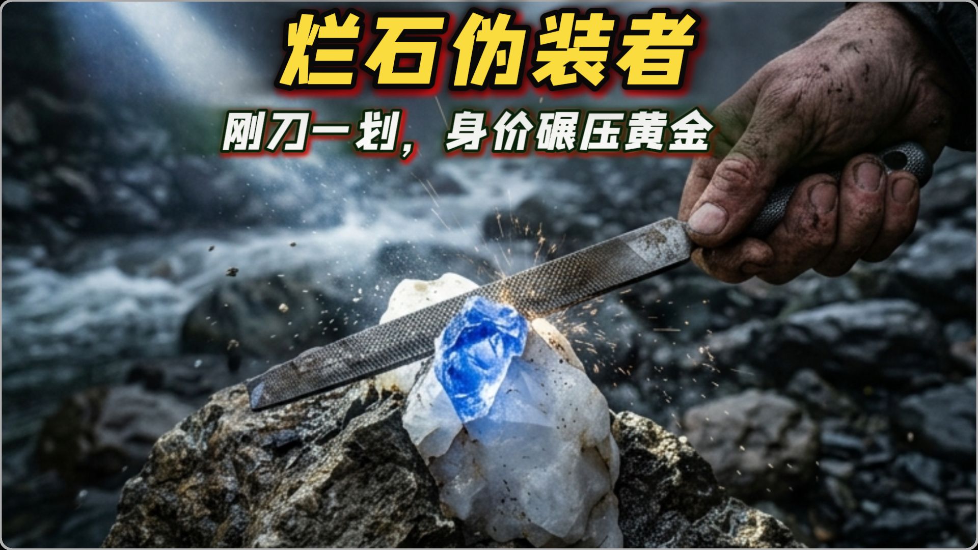 河边烂石变顶级蓝宝石？这套逆向寻宝法，专治各种不识货！🔥