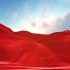 天空红绸背景视频素材