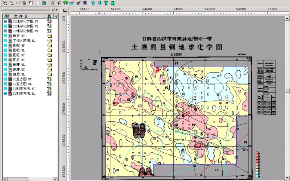 鼠马象鸡MapGIS67化探制图教程10.3 地球化学图极值标注