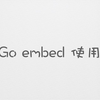 Go embed 使用