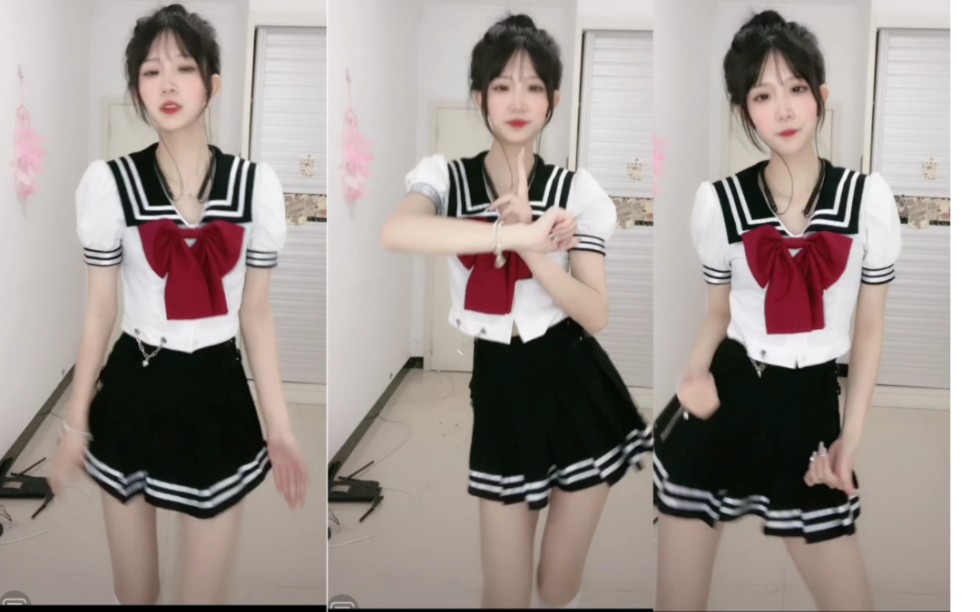 竖屏离得这么近的女仆大摆锤你见过吗大摆锤jk