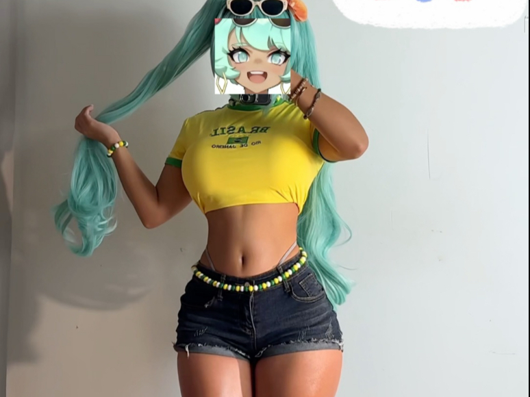 巴西初音的对镜随便摇～