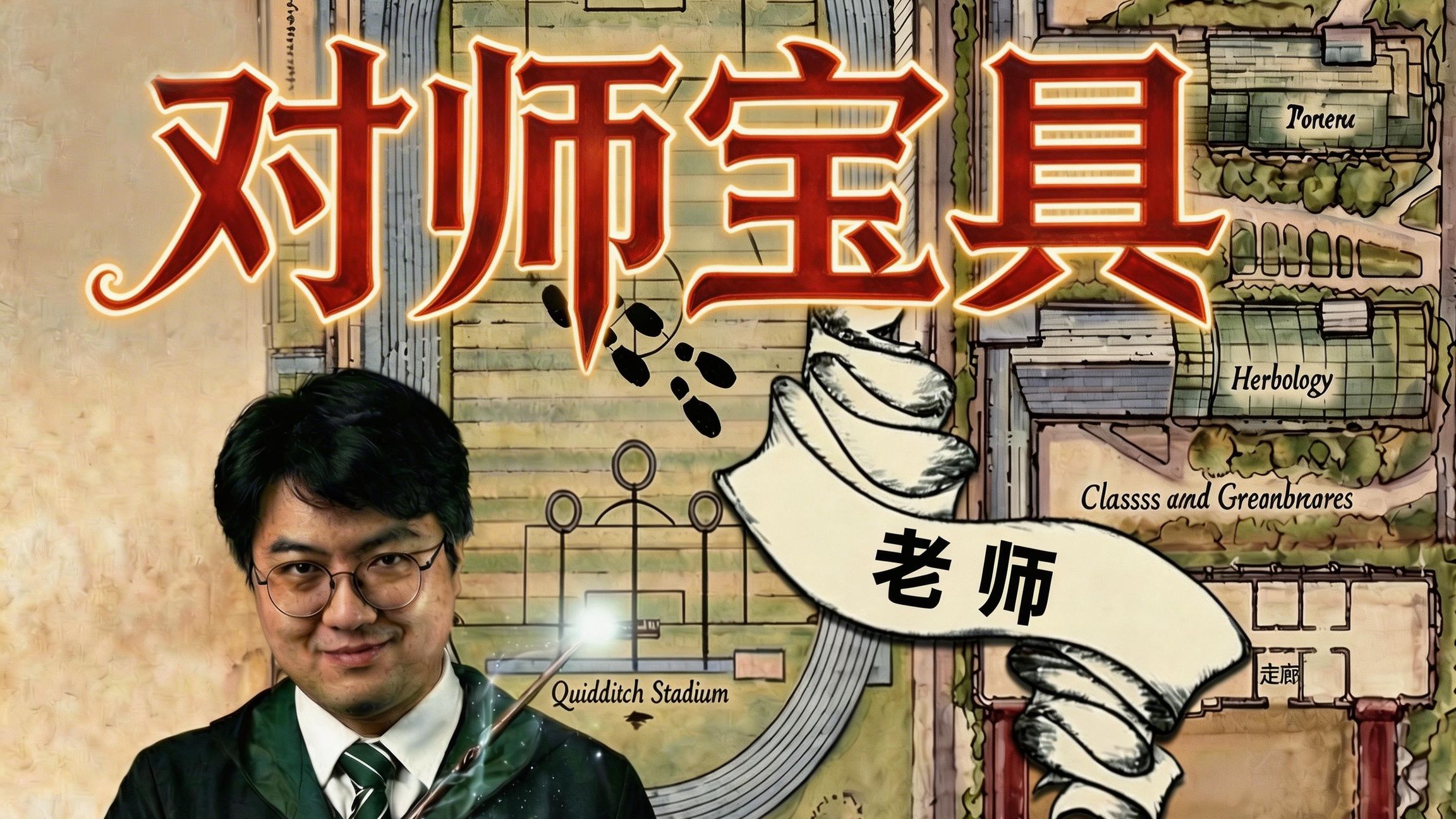 为了让学生安心摸鱼，我做了一个“哈利波特”活点地图
