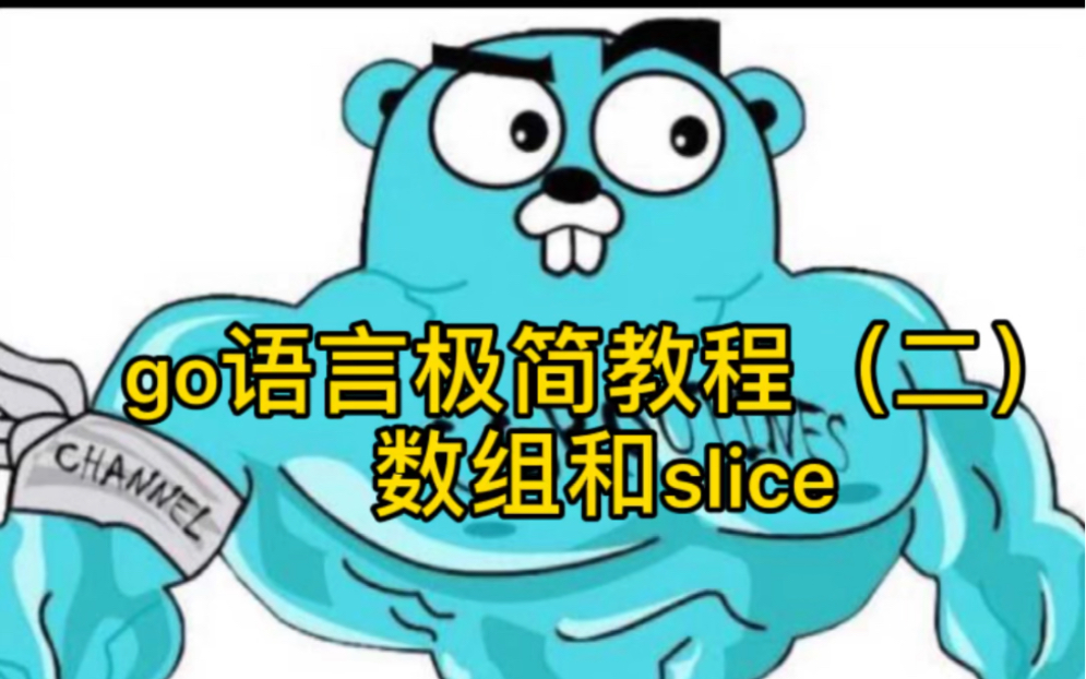 活动作品go语言极简教程二数组和slice