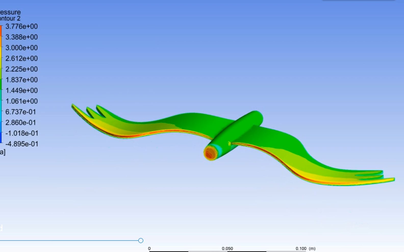 fluent仿真鸟/翅膀飞行过程（滑移网格）