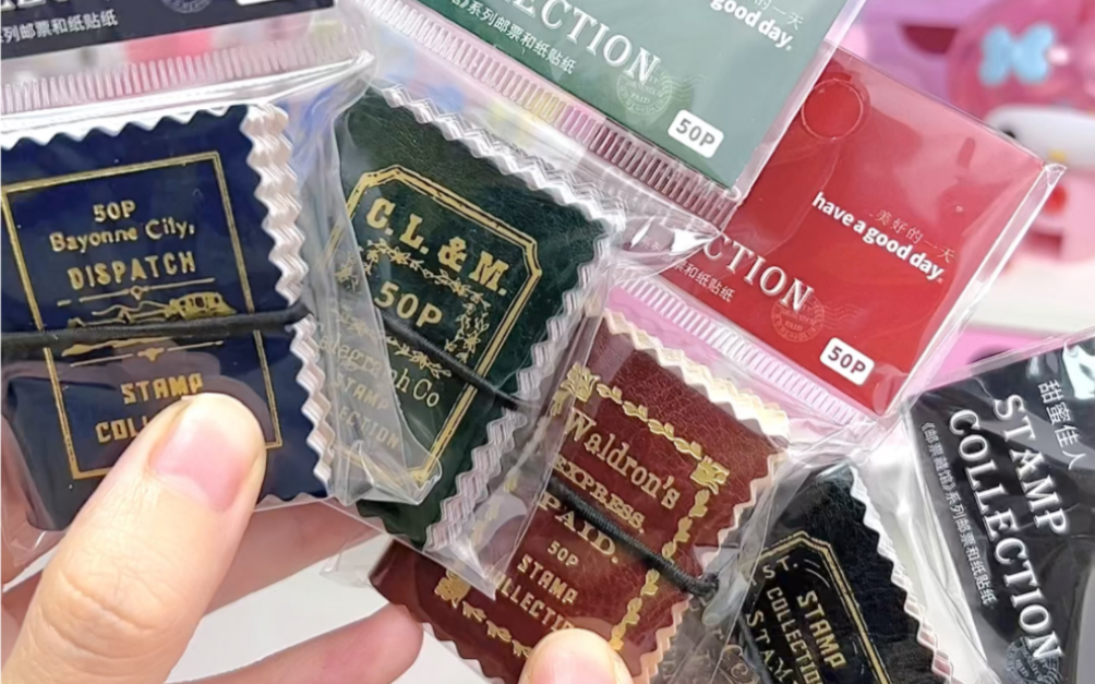 牛皮小本邮票贴纸！复古手帐风安排起来了，复古感杠杠的！