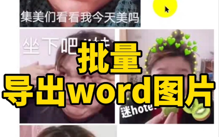 word批量导出图片