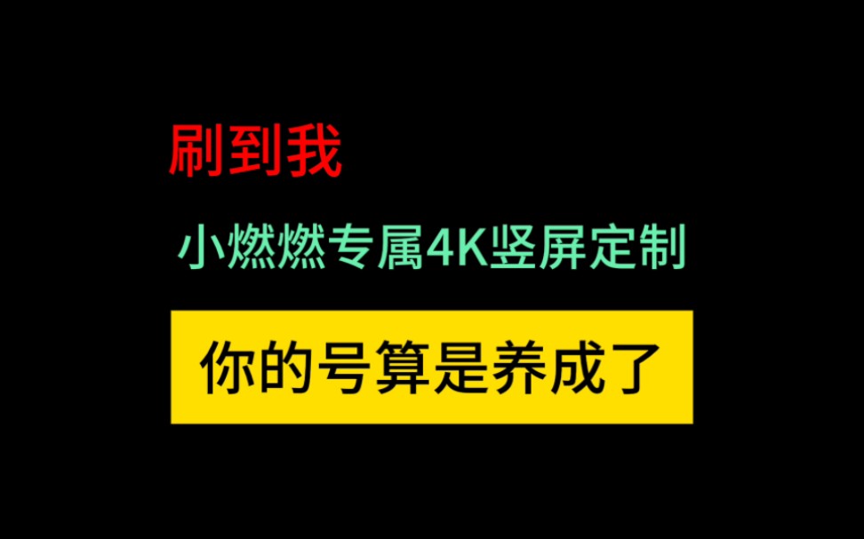 【小燃燃】专属竖屏4K30FPS 制服+黑丝