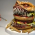 【手工】油管大佬制作「最恐怖的汉堡」逼真粘土树脂场景 | 作者：JackJack Creator