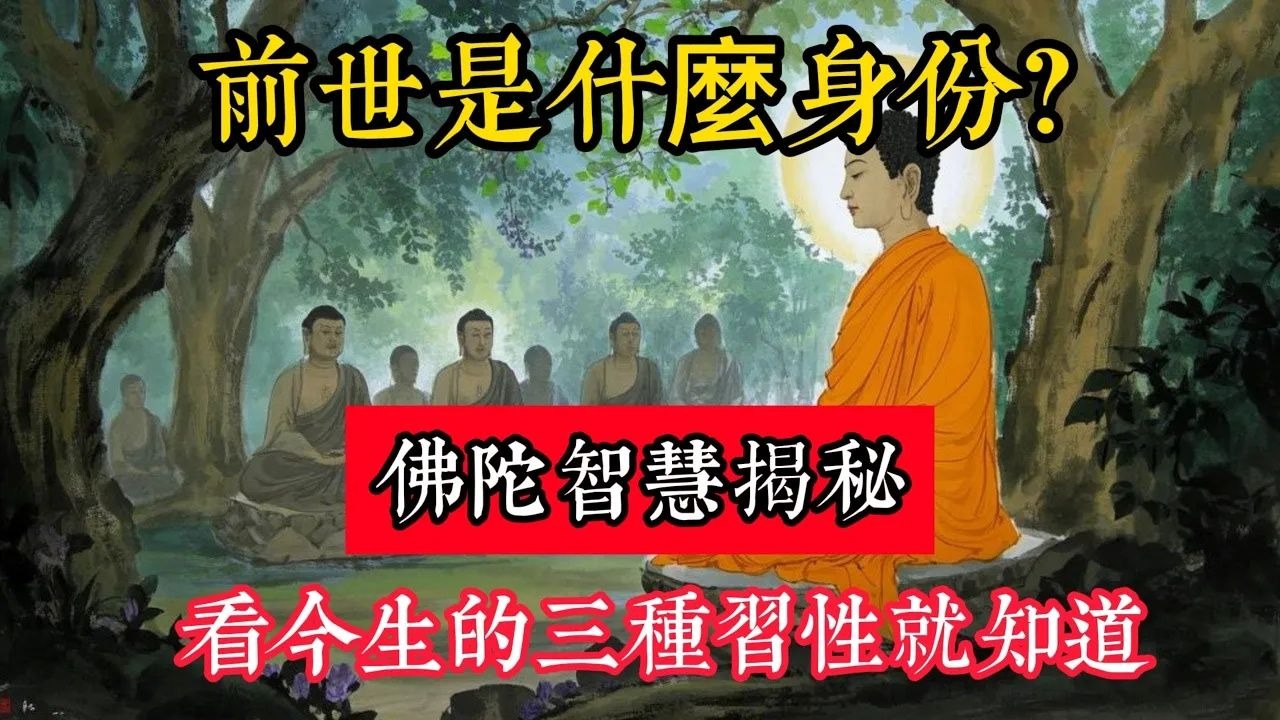 前世是什麼身份？佛陀揭秘：看今生的三種習性就知道！