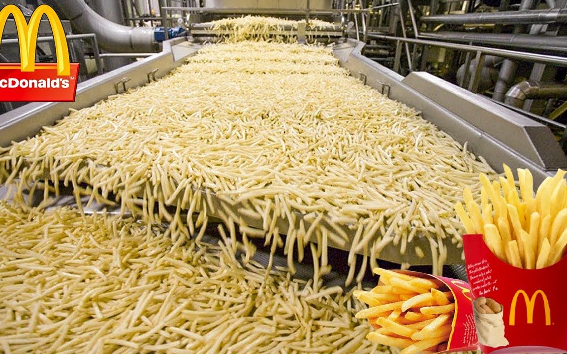 炸薯条是怎么做的 | 薯条工厂流程 | 食品厂