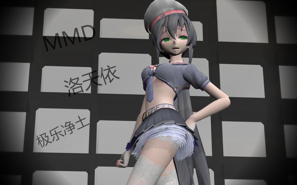 【mmd舞蹈】水手女王白丝洛天依 极乐净土_哔哩哔哩)つロ