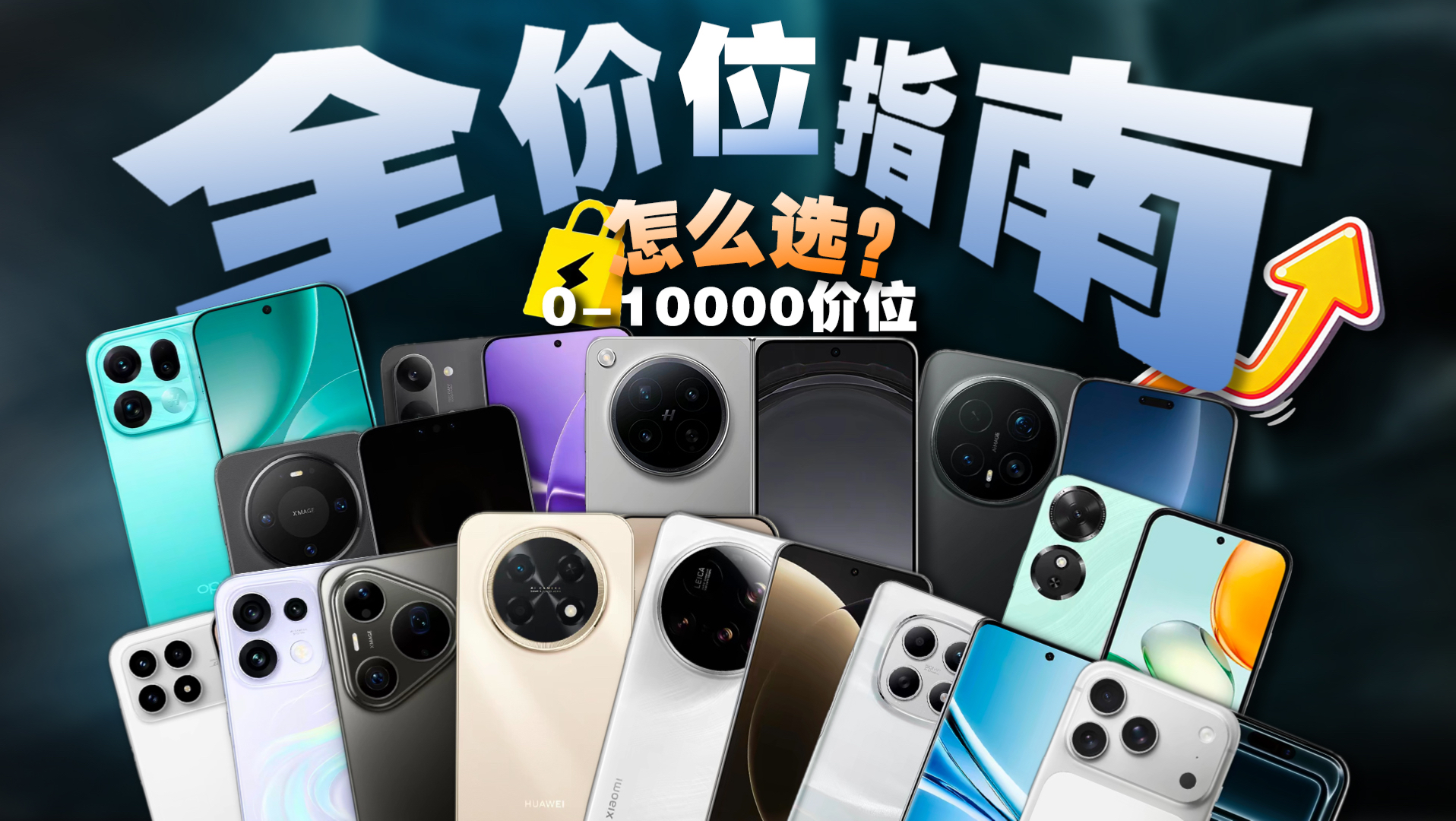 618手机全价位选购指南！0-10000档位看看选哪款最划算...