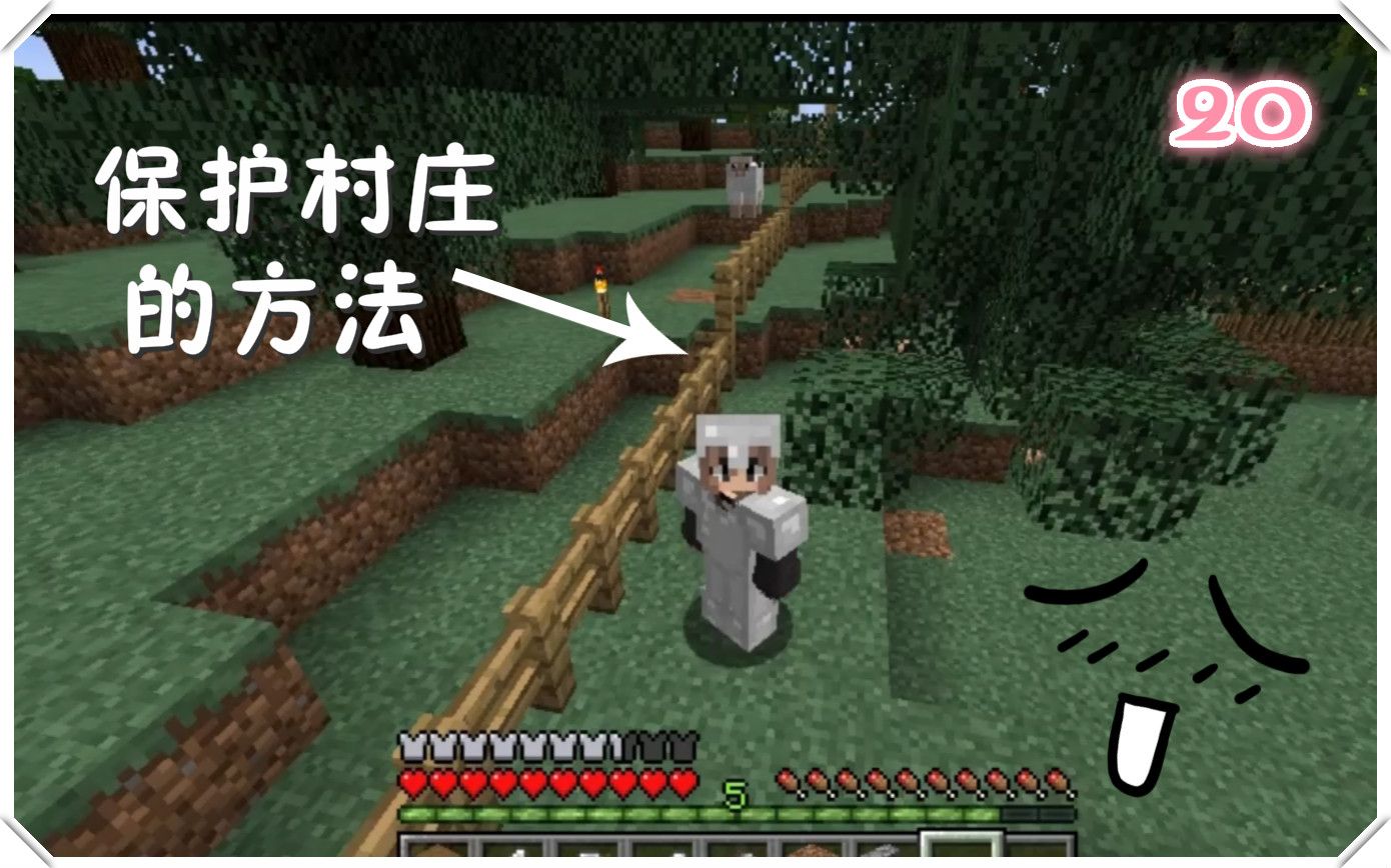 Mc 生存20 保护村庄围围栏 哔哩哔哩 つロ干杯 Bilibili