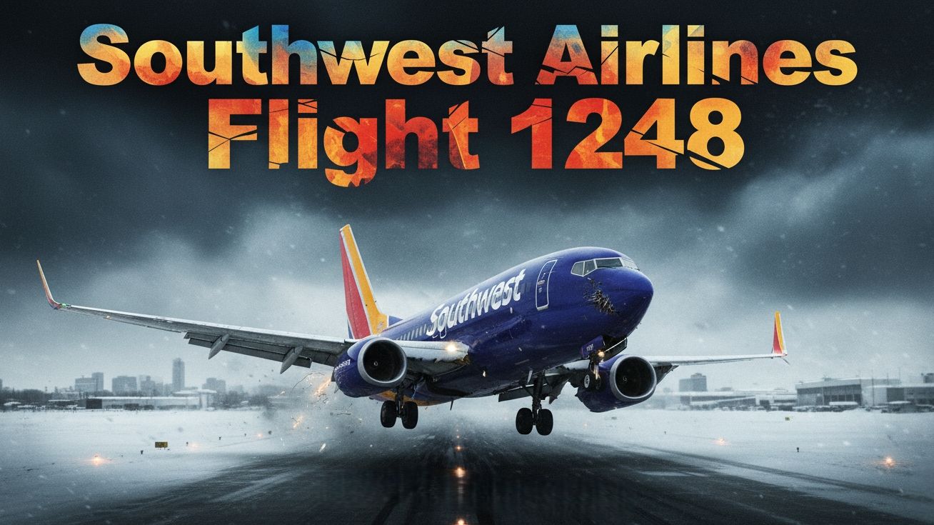 芝加哥暴雪夜：机长为何在关键18秒内毫无作为？副驾绝望抢过反推手柄！西南航空1248号航班事故