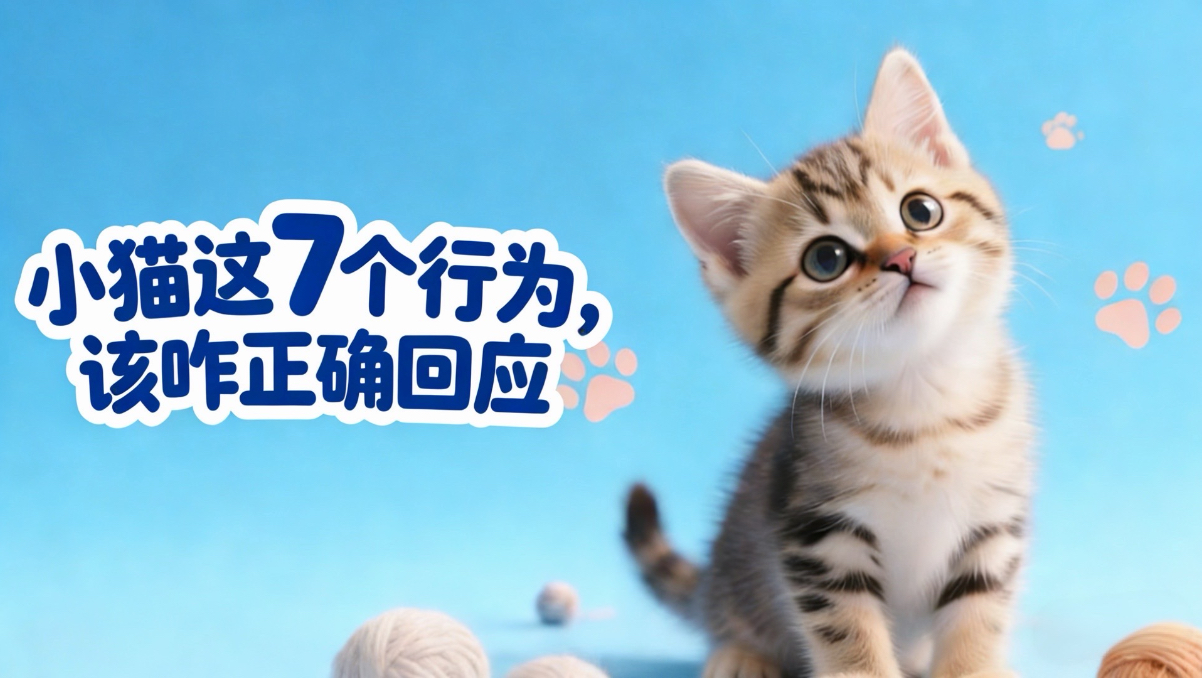小猫这7个行为该咋正确回应