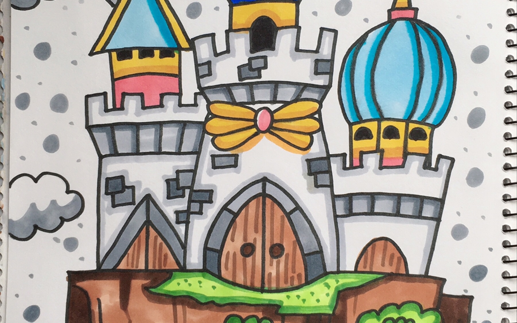 城堡|插画|插画习作|疯狂大喵 - 原创作品 - 站酷 (ZCOOL)