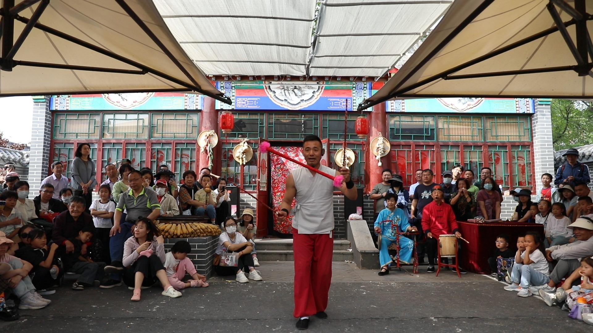 杂技小院-打花棍