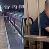 男子高铁站偷拍乘务员裙底，被发现后边退边删照片，中途换乘溜走