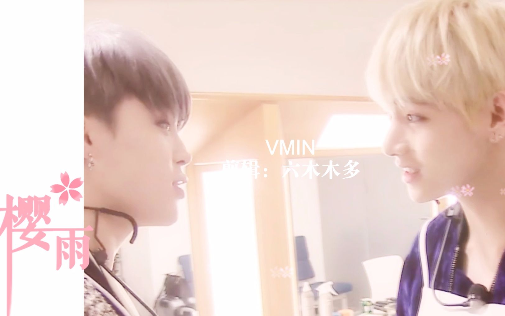 【防弹少年团】【VMIN】【95line】樱雨哔哩哔哩 (゜゜)つロ 干杯~bilibili