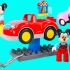 LEGO乐高积木米奇修理工厂场景玩具 米奇帮助米妮修理汽车