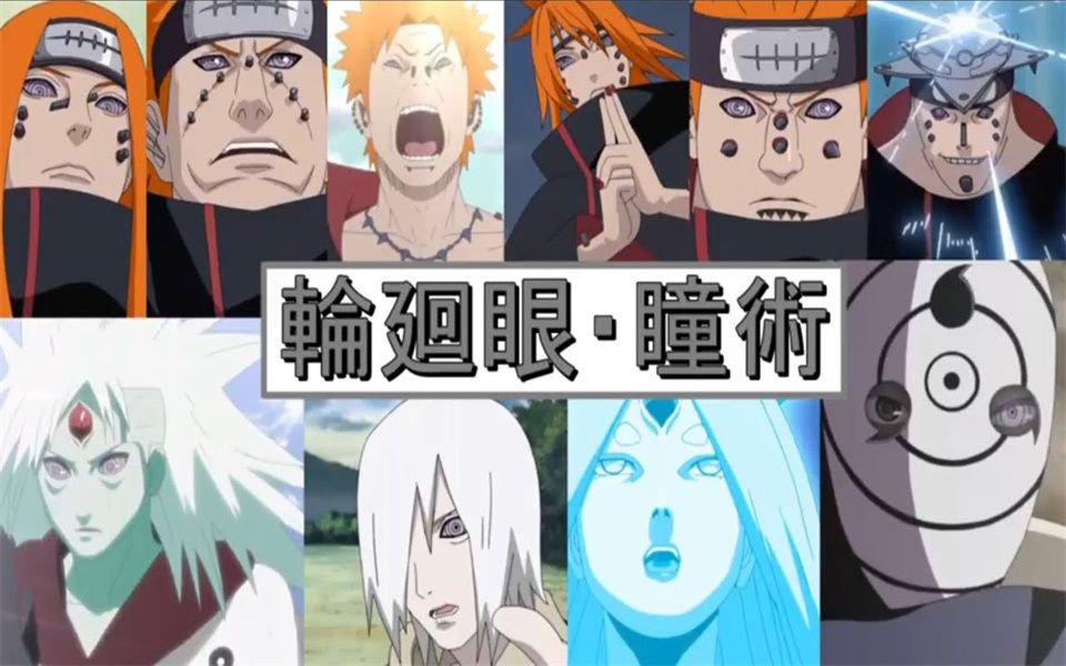 【火影忍者】所有轮回眼瞳术六道之力汇总!